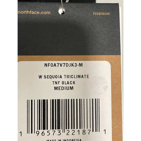 $350 The North Face 3 In 1 Sequoia Triclimate Black Coat Jacket Medium NWT - Picture 15 of 15